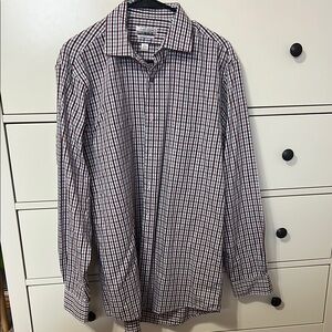 VanHeusen Men's Checkered Shirt - Red and blue